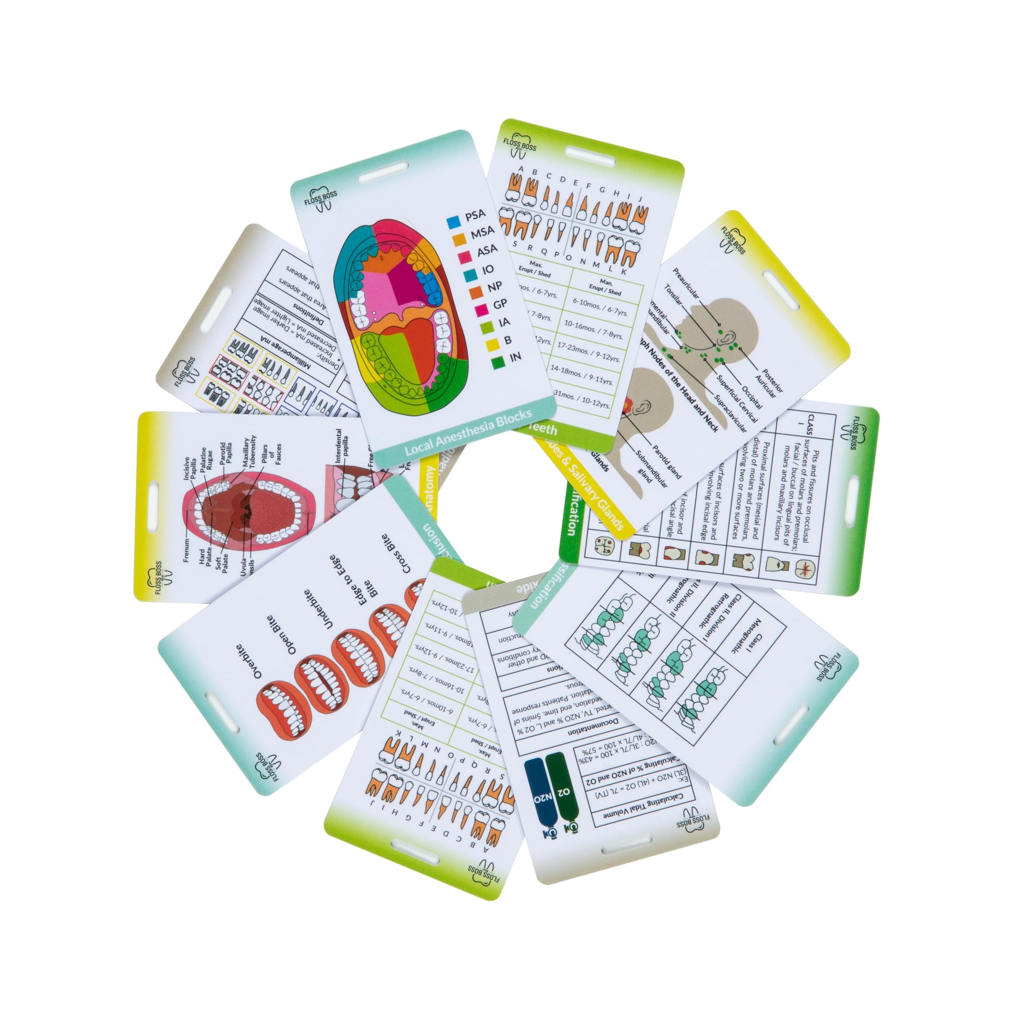 Dental Hygiene Reference & Study Cards